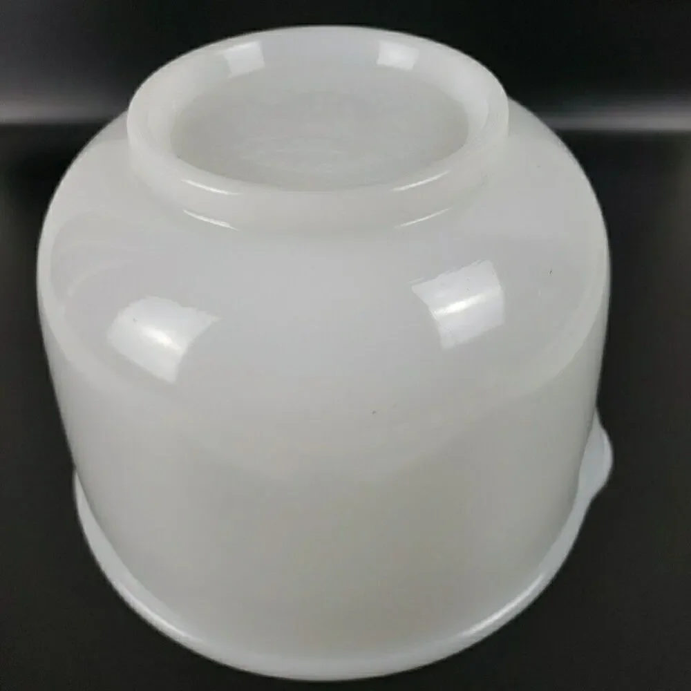 Glasbake Mixing Bowl 15 for Sunbeam Spout Mixer Milk Glass USA Vintage MCM